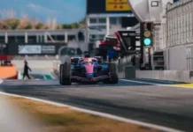 Franco Colapinto terminó en el podio del test con Alpine