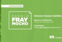 Convocan a participar del Premio Literario Fray Mocho en el género Ensayo inédito