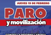 AGMER convoca a paro y movilización para este jueves en contra de la Reforma Laboral