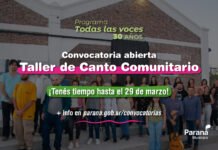 La Municipalidad abrió la convocatoria al Taller de Canto Comunitario