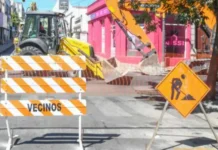 Paraná: se rompió un caño cloacal y se generó un socavón en calle Italia