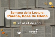 Llega la Semana de la Lectura «Paraná, Rosa de Otoño» 2026