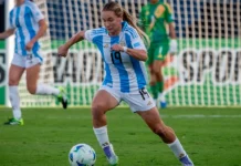 Agostina Holzheier entrena con la Selección Argentina