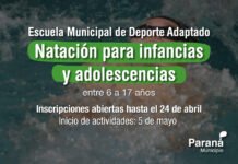 Abrieron las inscripciones para la Escuela Municipal de Deporte Adaptado