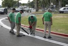Comenzó la reubicación de la ciclovía en la costanera de Paraná