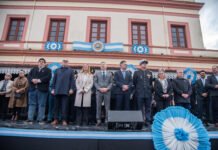 En los festejos por el 25 de Mayo, Frigerio hizo un fuerte llamado al diálogo y el consenso
