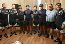 Los biciviajeros entrerrianos charlaron con Scaloni y “Chiqui” Tapia