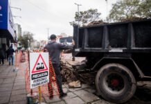 Comenzaron los trabajos de la obra de renovación en calle 25 de Mayo