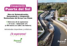 Inauguran el Paseo Puerta del Sol, la obra de saneamiento e integración urbana sobre el arroyo Las Viejas