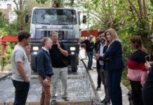 La Municipalidad avanza con la pavimentación de nuevas calles en Bajada Grande