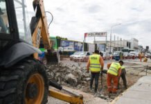 Calle a calle: la Municipalidad avanza en trabajos sobre avenida Almafuerte