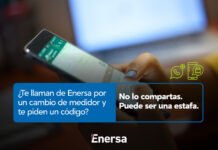 ENERSA advierte sobre estafas que utilizan el supuesto cambio de medidor para acceder a cuentas de WhatsApp